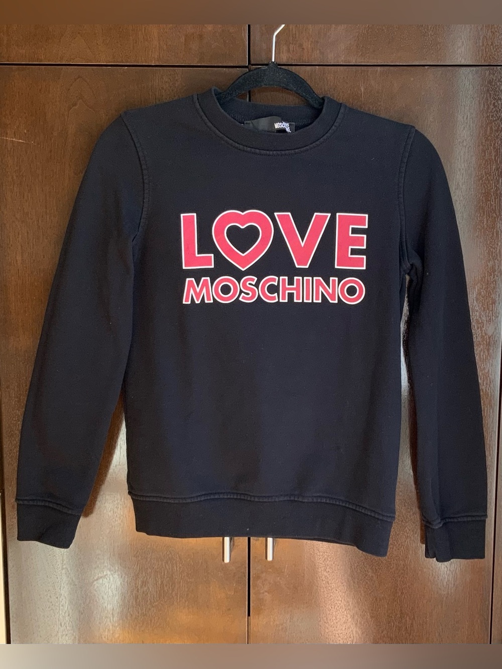 LOVE MOSCHINO 2017 Black Logo Sweatshirt